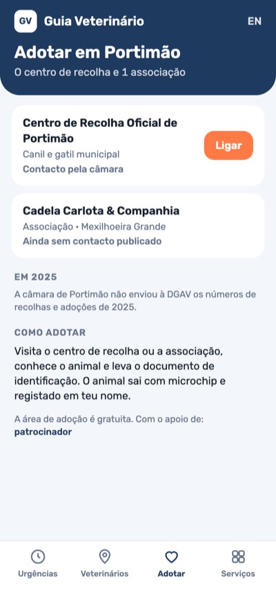 Azul e laranja: Adotar