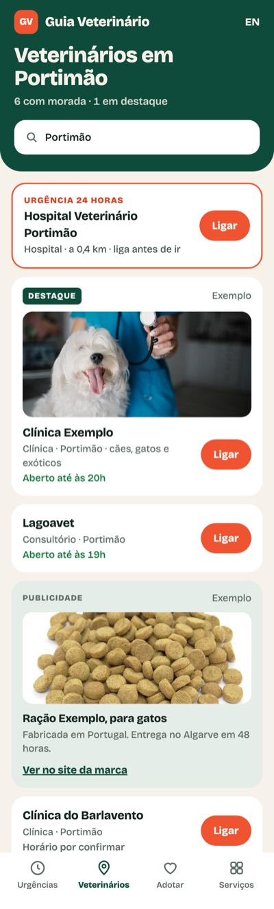 Verde-garrafa e coral: Portimão, destaque e publicidade