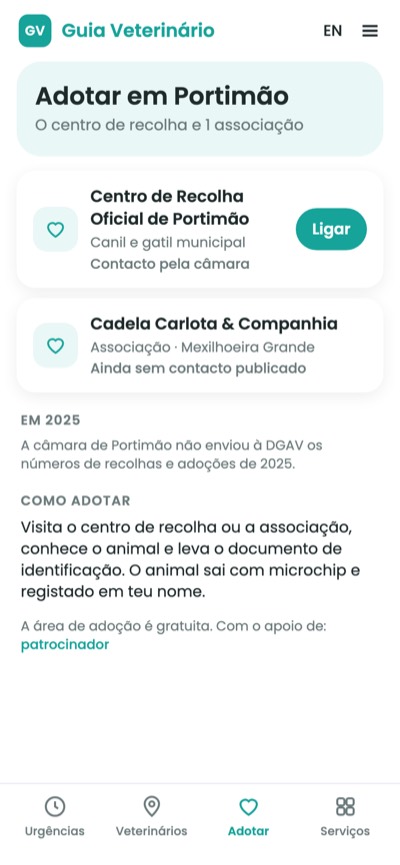 Verde-água: Adotar