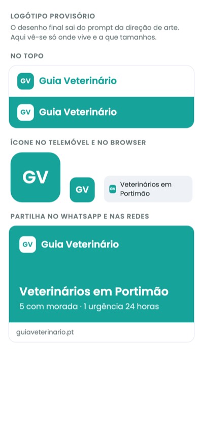 Verde-água: Logótipo provisório